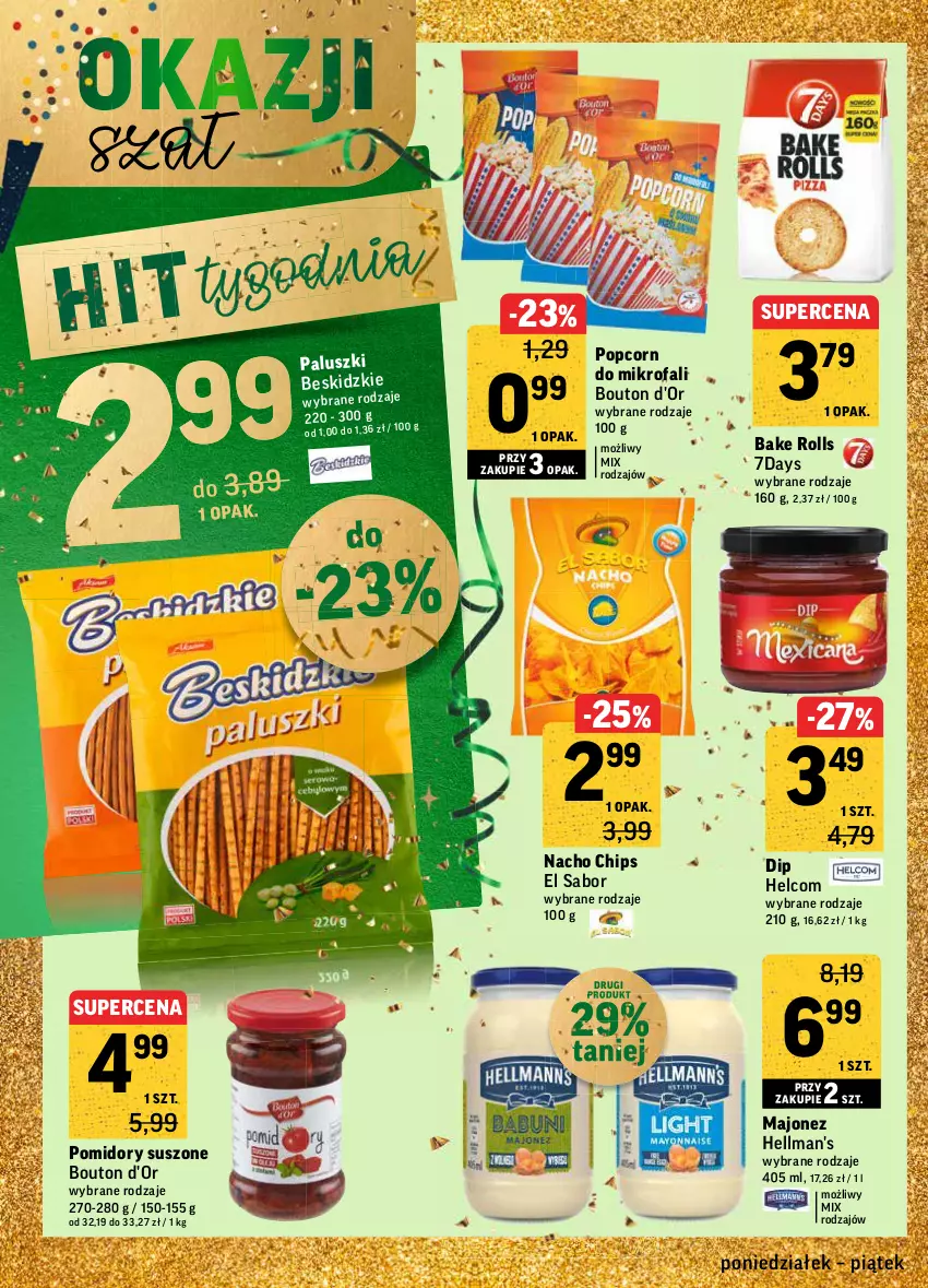 Gazetka promocyjna Intermarche - Gazetka promocyjna - ważna 27.12 do 31.12.2021 - strona 24 - produkty: Bake Rolls, Beskidzki, Fa, HELCOM, Majonez, Pomidory, Popcorn