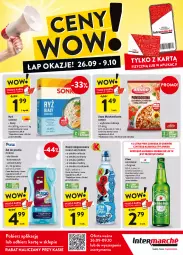 Gazetka promocyjna Intermarche - Gazetka Intermarche - Gazetka - ważna od 09.10 do 09.10.2024 - strona 2 - produkty: Piwa, Piwo, Ryż, Pur, Gin, Gra, Zupa, Truskawki, Cytryny, Heineken, Maliny, Sonko, Kubuś Waterrr, Kubuś, Napój niegazowany, Arbuz, Napój, Jabłka