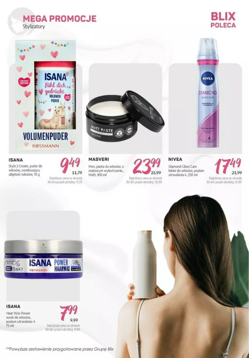 Gazetka promocyjna Rossmann - ważna 21.10 do 28.10.2023 - strona 9 - produkty: Isana, Lakier, Lakier do włosów, Nivea, Puder