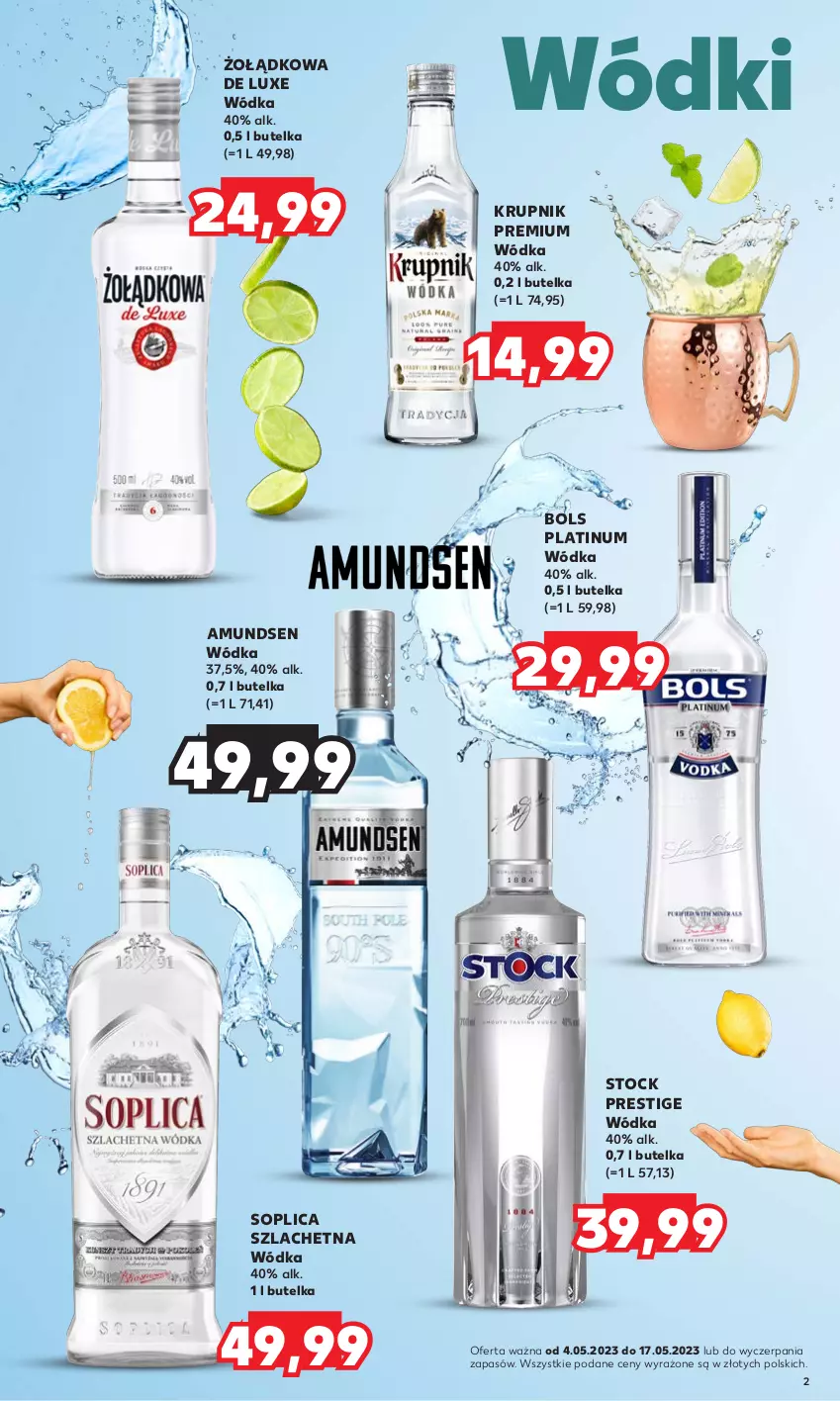 Gazetka promocyjna Kaufland - Barek Kauflandu - ważna 04.05 do 17.05.2023 - strona 2 - produkty: Amundsen, Bols, Krupnik, Soplica, Stock, Wódka