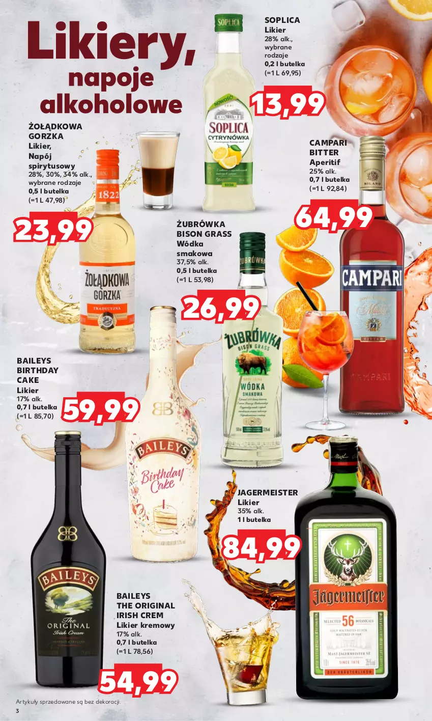 Gazetka promocyjna Kaufland - Barek Kauflandu - ważna 04.05 do 17.05.2023 - strona 3 - produkty: Gin, Gra, Jagermeister, Likier, Napój, Soplica, Wódka