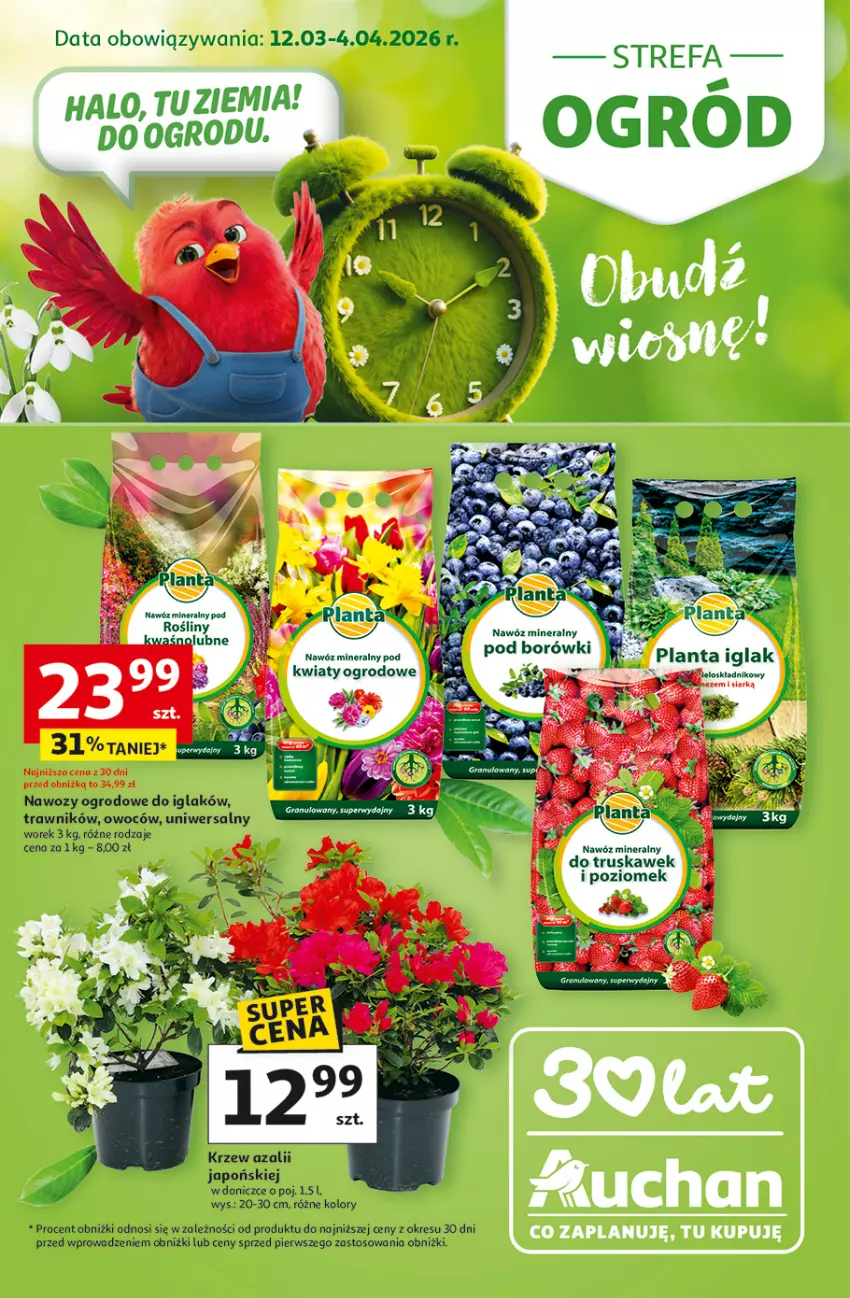 Gazetka promocyjna Auchan - Gazetka Strefa Ogród Hipermarket Auchan - ważna 12.03 do 04.04.2026 - strona 1 - produkty: Fa