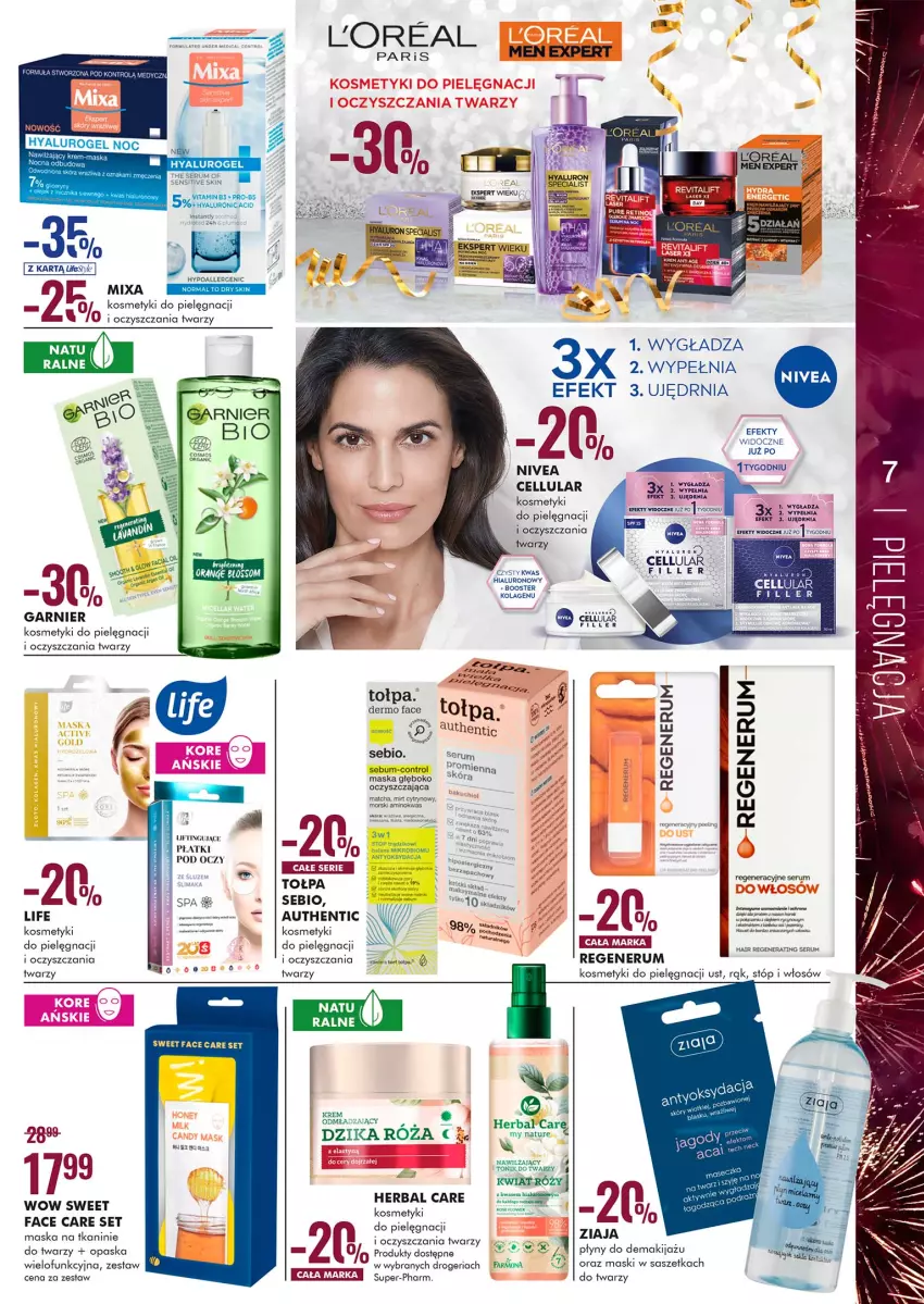 Gazetka promocyjna Super Pharm - Gazetka - ważna 27.12.2021 do 10.01.2022 - strona 7 - produkty: BIC, Control, Fa, Garnier, Kolagen, Kosmetyki do pielęgnacji, LG, Makijaż, Maska, Nivea, Opaska, Róża, Rum, Ser, Serum, Tołpa, Tonik