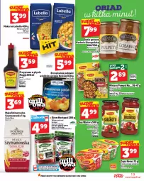 Gazetka promocyjna Topaz - Gazetka - Gazetka - ważna od 28.05 do 28.05.2025 - strona 19 - produkty: Kurczak, Lubella, Makaron, Top, Sos, Mus, HELCOM, Zupa, Bell, Winiary, Dżem, Pulpety, Mąka, Syrop, Brzoskwinie, Bella, Mąka uniwersalna, Maggi, Herbapol, LG
