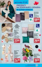 Gazetka promocyjna Aldi - Pełna oferta - Gazetka - ważna od 25.01 do 25.01.2026 - strona 27 - produkty: Koc, Poduszka dekoracyjna, Bukiet, Dyfuzor zapachowy, Poduszka