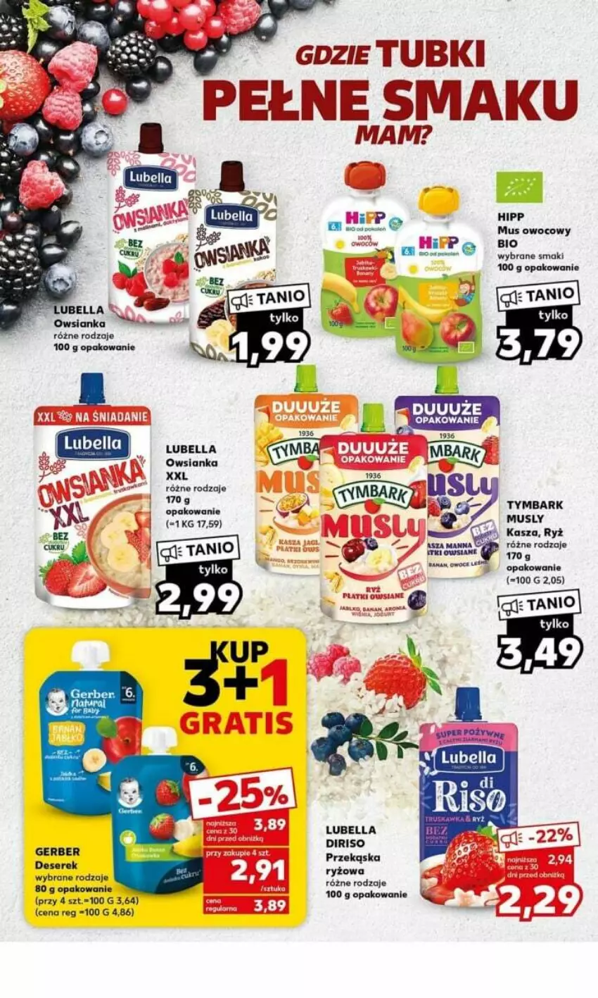 Gazetka promocyjna Kaufland - ważna 21.08 do 27.08.2023 - strona 13 - produkty: Bell, Bella, Deser, Fa, Gerber, Kasza, Lubella, Mus, Orka, Owoce, Owsianka, Ryż, Ser, Serek, Tymbark