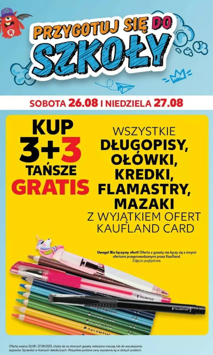 Gazetka promocyjna Kaufland - ważna 21.08 do 27.08.2023 - strona 22 - produkty: Długopis, Flamastry, Gra