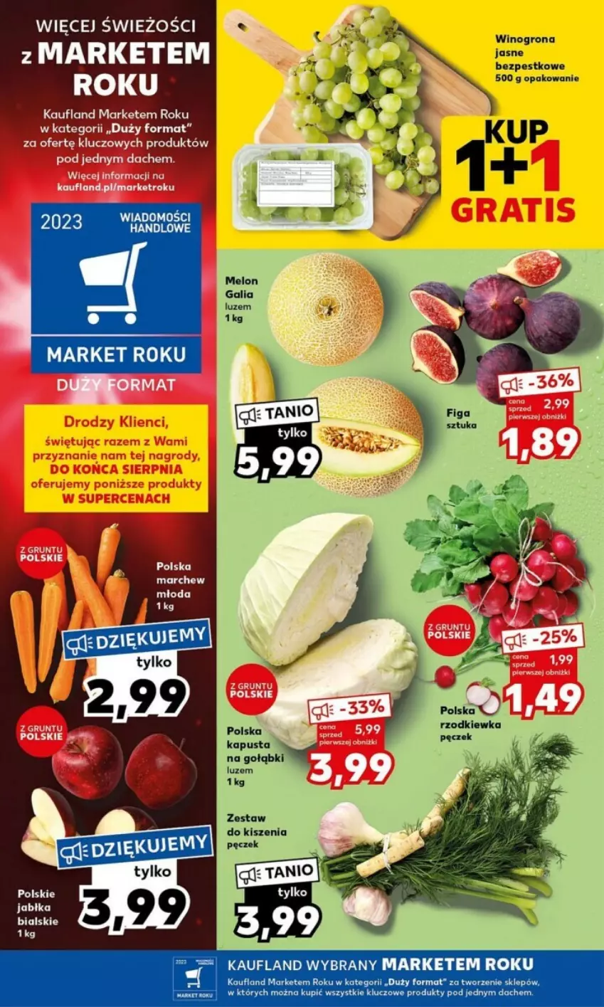 Gazetka promocyjna Kaufland - ważna 21.08 do 27.08.2023 - strona 23 - produkty: Jabłka, Wino, Winogrona