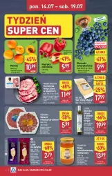Gazetka promocyjna Aldi - Oferta weekendowa - Gazetka - ważna od 19.07 do 19.07.2025 - strona 2 - produkty: Ser, Gin, Gra, Salami, Złoty Mazur, Papryka czerwona, Papryka, Karkówka wieprzowa, Mięsne specjały, Lody, Miód, Oliwa z oliwek, Nektar