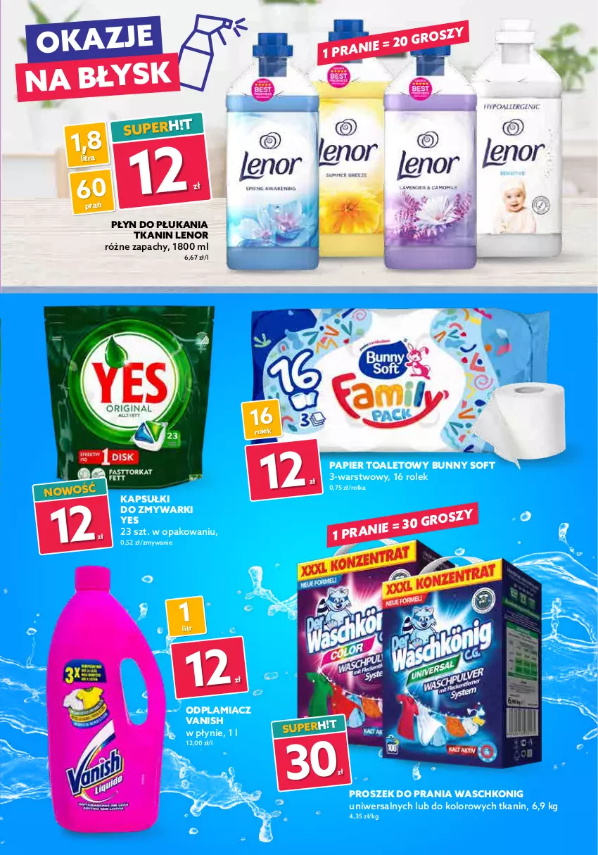 Gazetka promocyjna Dealz - Gorące hity cenowe! - sprawdź nową gazetkę - ważna 23.06 do 06.07.2021 - strona 5 - produkty: Balsam do ciała, Kakao, Krem do ciała, Krem nawilżający, Lenor, Luksja, Maska, Maska do stóp, Nivea, Odplamiacz, Papier, Papier toaletowy, Peeling, Płyn do płukania, Proszek do prania, Vanish, Zmywarki