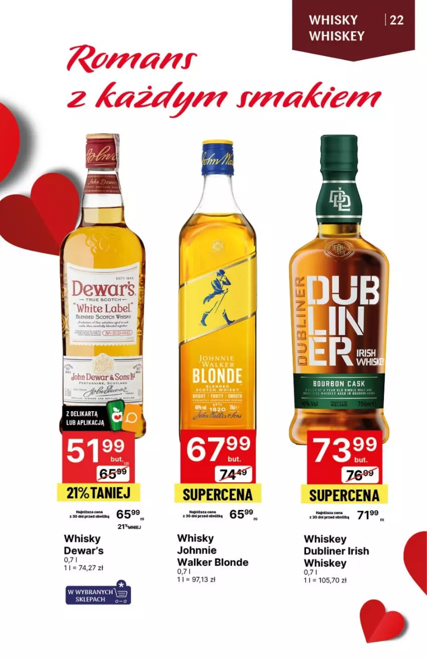 Gazetka promocyjna Delikatesy Centrum - DeliBarek DC06-DC07 - ważna 08.02 do 21.02.2024 - strona 22 - produkty: Beko, Johnnie Walker, Whiskey, Whisky