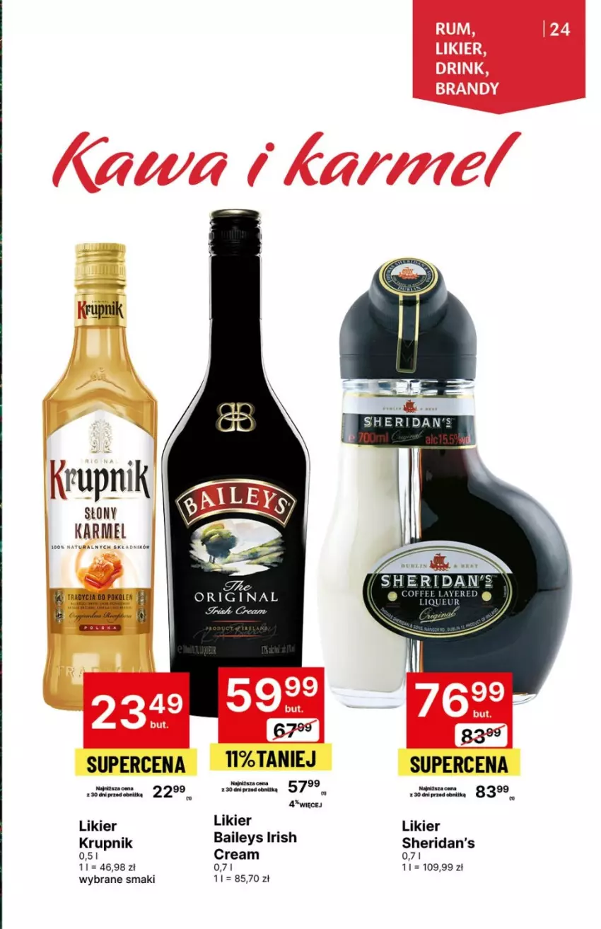 Gazetka promocyjna Delikatesy Centrum - DeliBarek DC06-DC07 - ważna 08.02 do 21.02.2024 - strona 24 - produkty: Gin, Krupnik, Likier, Sheridan's