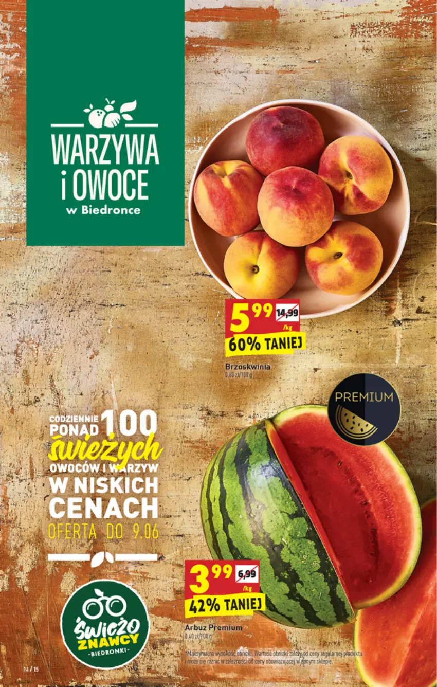 Gazetka promocyjna Biedronka - Ten tydzień - ważna 07.06 do 12.06.2021 - strona 14 - produkty: Arbuz, Dron, Warzywa