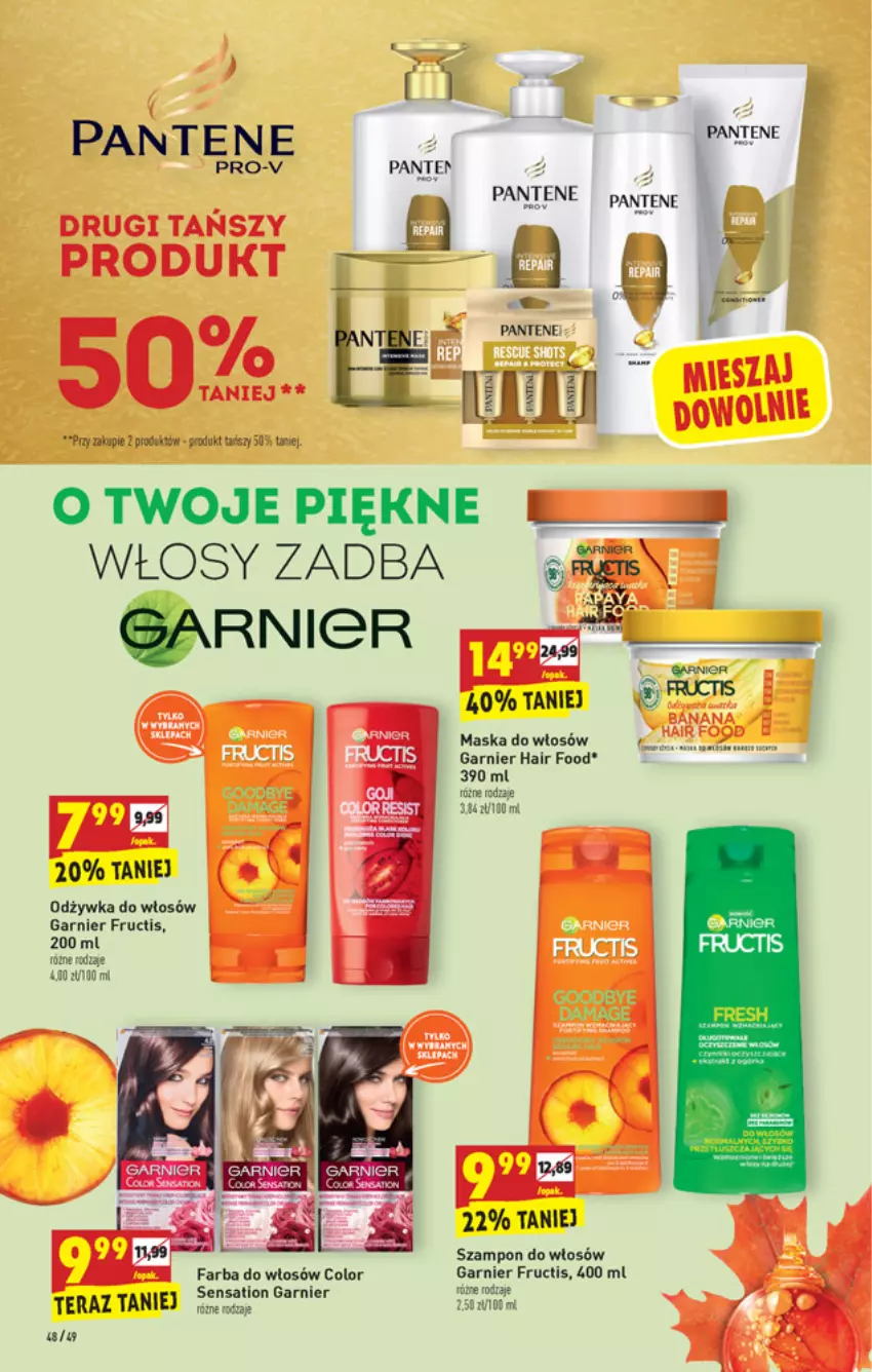 Gazetka promocyjna Biedronka - Ten tydzień - ważna 07.06 do 12.06.2021 - strona 48 - produkty: Fa, Fructis, Garnier, Koc, Maska, Maska do włosów, Odżywka, Pantene, Sati, Szampon, Tera