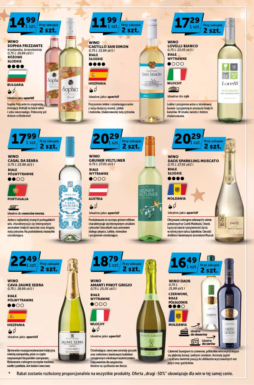 Gazetka promocyjna ABC - ważna 14.12 do 24.12.2023 - strona 5 - produkty: Bukiet, Gala, Gin, Melon, Mus, Pieprz, Pinot Grigio, Por, Ser, Słynne, Sok, Szafran, Wino, Wino musujące