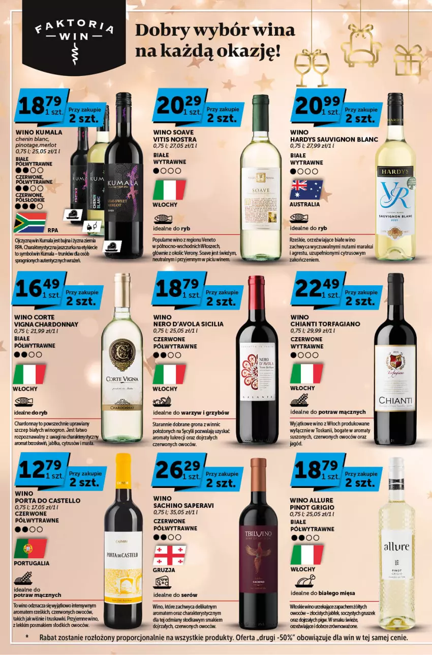 Gazetka promocyjna ABC - ważna 14.12 do 24.12.2023 - strona 6 - produkty: Chardonnay, Chia, Chianti, Fa, Gres, Jabłka, Pinot Grigio, Por, Sauvignon Blanc, Ser, Truskawki, Wagi, Wino