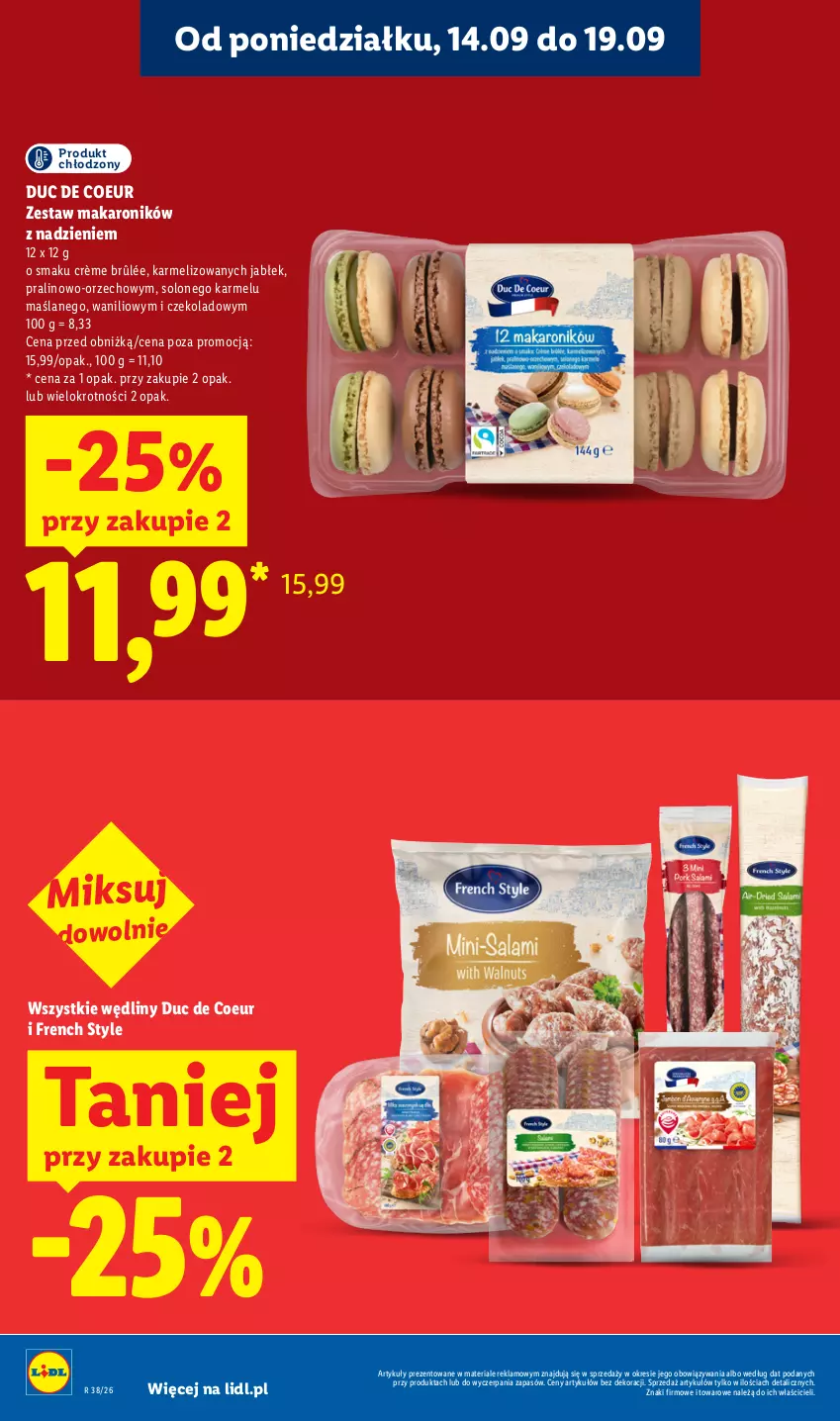 Gazetka promocyjna Lidl - Gazetka ważna od 14.09 do 16.09 - ważna 14.09 do 16.09.2026 - strona 12 - produkty: Crème brûlée, Makaron