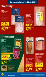 Gazetka promocyjna Lidl - Gazetka ważna od 14.09 do 16.09 - Gazetka - ważna od 16.09 do 16.09.2026 - strona 40 - produkty: Piec, Parkside, Polędwica, Sos, Pur, Salami, Dulano, Szynka, PIKOK