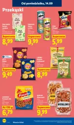 Gazetka promocyjna Lidl - Gazetka ważna od 14.09 do 16.09 - Gazetka - ważna od 16.09 do 16.09.2026 - strona 64 - produkty: Lajkonik, Chipsy, Daktyle, Chrupki, Sezam, Pringles, Lorenz, Lay’s, Melon