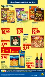 Gazetka promocyjna Lidl - Gazetka ważna od 14.09 do 16.09 - Gazetka - ważna od 16.09 do 16.09.2026 - strona 69 - produkty: Makaron, Cheddar, Sos, Puf, Gin, Gra, Salami, Migdały, House of Asia, Sos sojowy, Dr. Oetker, Penne, Quinoa, Pizza, Spaghetti, Czekolada, Danio, Granola, Nestlé