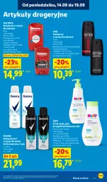 Gazetka promocyjna Lidl - Gazetka ważna od 14.09 do 16.09 - Gazetka - ważna od 16.09 do 16.09.2026 - strona 73 - produkty: Płyn do kąpieli, HiPP, Rexona, Old Spice, Dezodorant, Balsam do ciała, Str8, Antyperspirant
