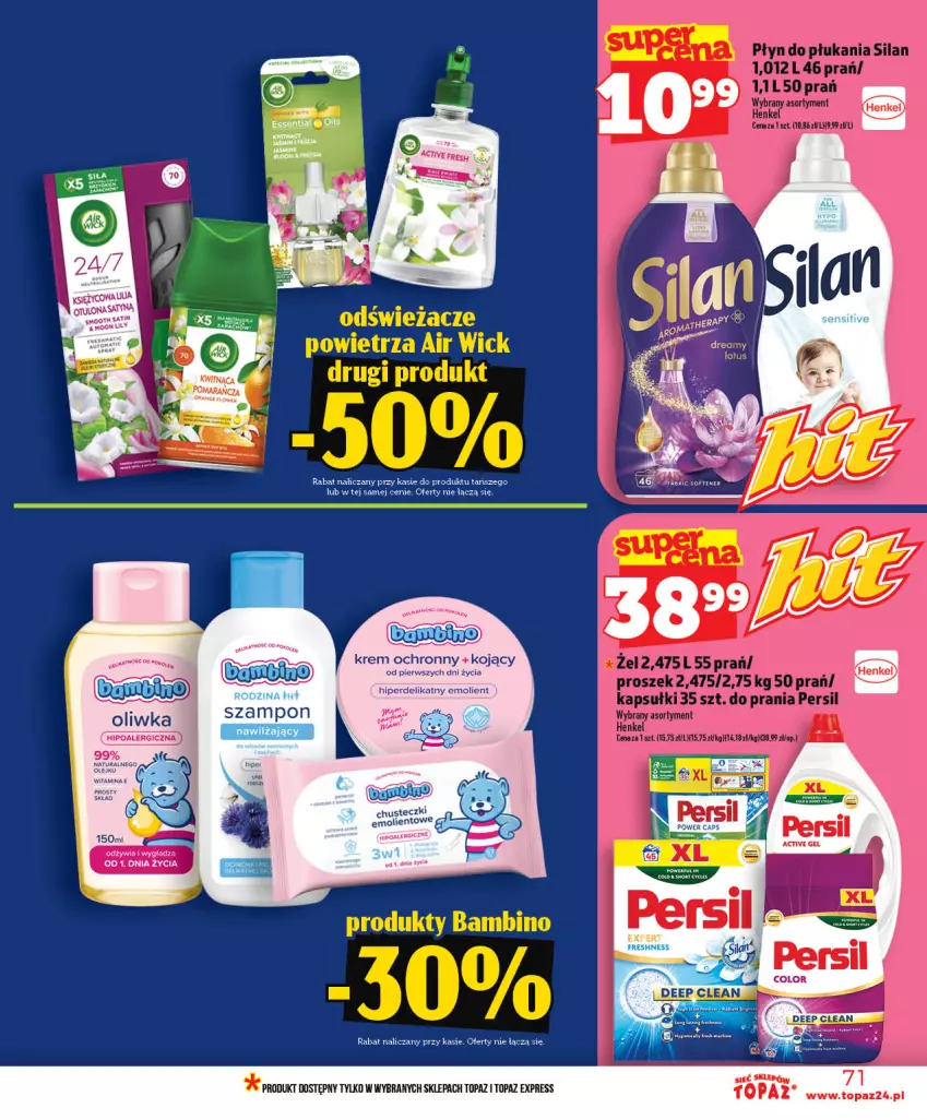 Gazetka promocyjna Topaz - Gazetka - ważna 28.05 do 03.06.2026 - strona 71 - produkty: Chusteczki, Por, Szampon, Top