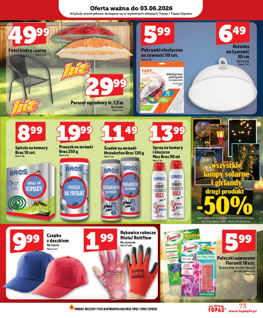 Gazetka promocyjna Topaz - Gazetka - ważna 28.05 do 03.06.2026 - strona 73 - produkty: HP, Parasol, Puf, Rękawice, Rękawice robocze, Top