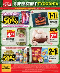 Gazetka promocyjna Topaz - Gazetka - Gazetka - ważna od 03.06 do 03.06.2026 - strona 74 - produkty: Piec, Dawtona, Ser, Ogórki konserwowe, Pekpol, Chipsy, Pieczarka, Grill, Olej, Kiełbasa, Kiełbasa śląska