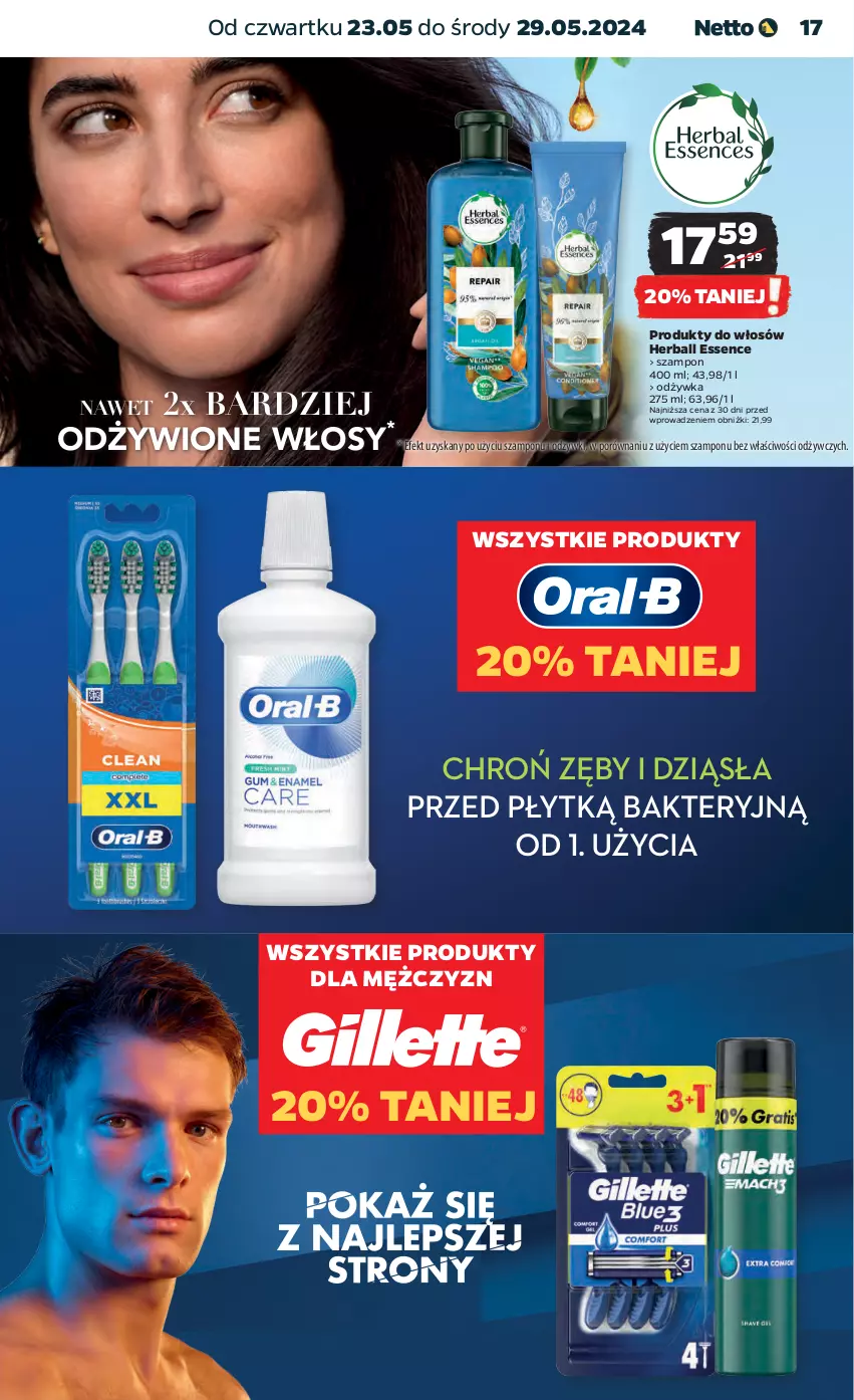 Gazetka promocyjna Netto - Artykuły spożywcze - ważna 23.05 do 29.05.2024 - strona 17 - produkty: Odżywka, Por, Szampon