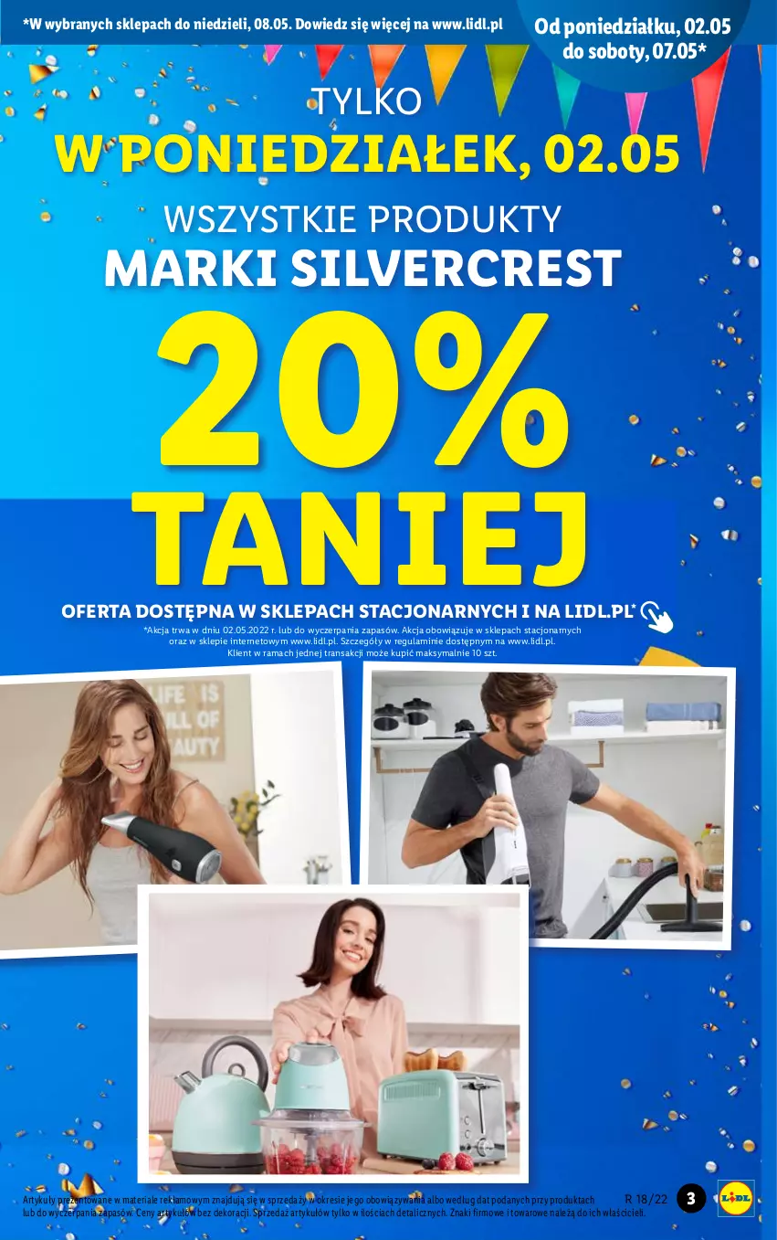 Gazetka promocyjna Lidl - GAZETKA - ważna 02.05 do 08.05.2022 - strona 3 - produkty: Rama, Silvercrest, Tran