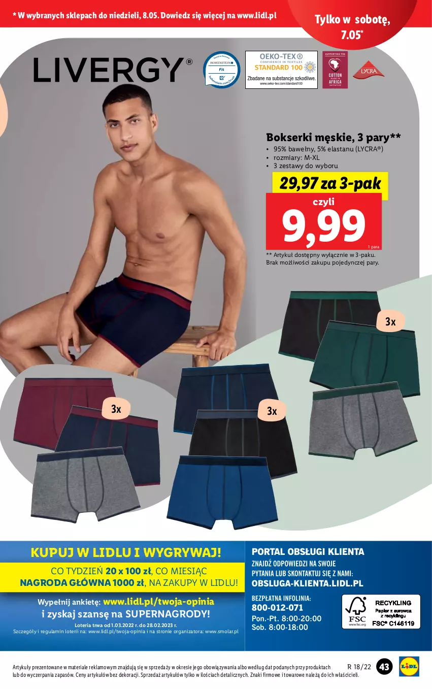 Gazetka promocyjna Lidl - GAZETKA - ważna 02.05 do 08.05.2022 - strona 45 - produkty: Bokserki, Gry, Mola, Ser, Top