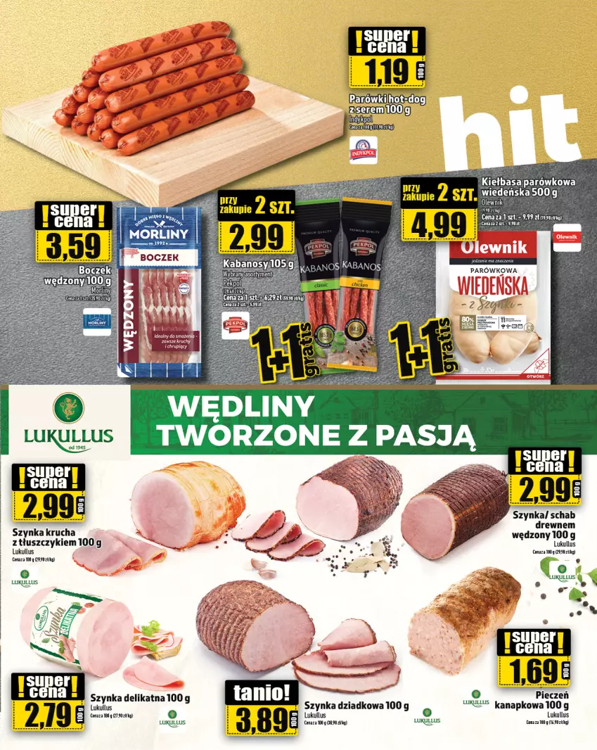 Gazetka promocyjna Topaz - Gazetka - ważna 31.05 do 05.06.2024 - strona 13 - produkty: Kiełbasa, Piec, Szynka