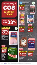 Gazetka promocyjna Aldi - Pełny katalog - Gazetka - ważna od 01.10 do 01.10.2022 - strona 4 - produkty: Polędwica, Mięso mielone z szynki, Mięso mielone, Ser, Kindziuk, Pasztet, Kawa, Lodówka, Szynka konserwowa, Szynka, Pieprz, Morliny, Boczek, Kiełbasa, Mięso wieprzowe, Mięso