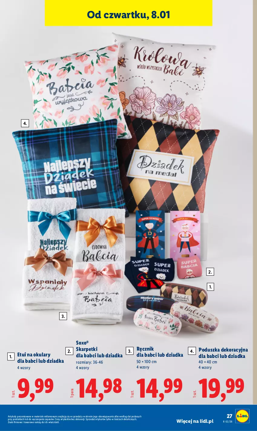 Gazetka promocyjna Lidl - GAZETKA - ważna 05.01 do 10.01.2026 - strona 31 - produkty: Karp, Poduszka, Poduszka dekoracyjna, Ręcznik, Skarpetki