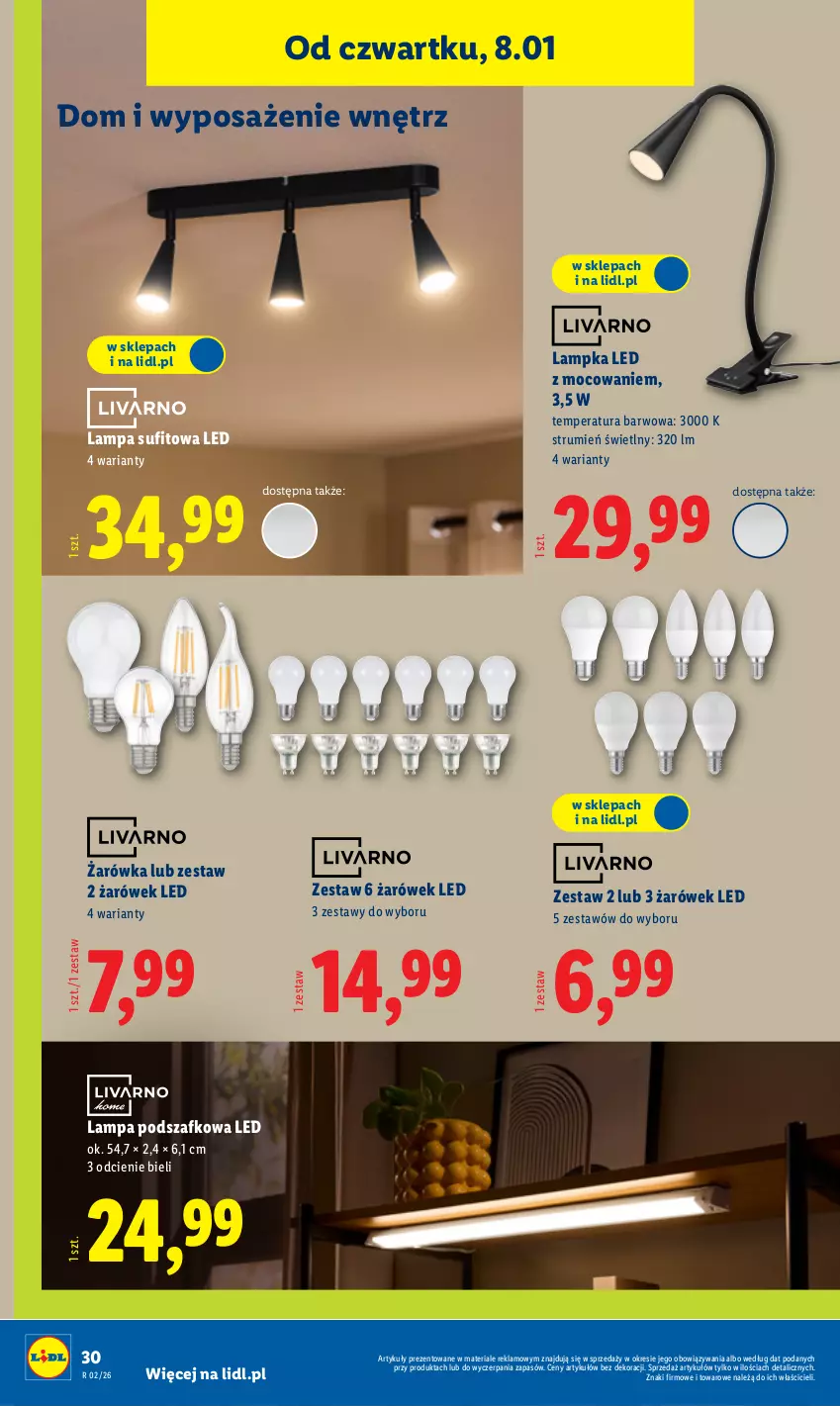 Gazetka promocyjna Lidl - GAZETKA - ważna 05.01 do 10.01.2026 - strona 34 - produkty: Lampa, Lampa sufitowa, Rum