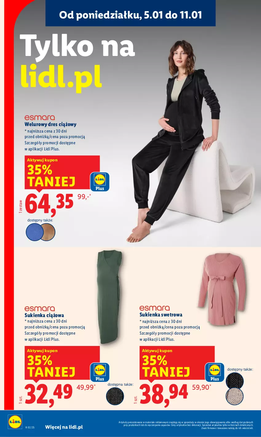 Gazetka promocyjna Lidl - GAZETKA - ważna 05.01 do 10.01.2026 - strona 6 - produkty: Dres, Sukienka