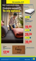 Gazetka promocyjna Lidl - GAZETKA - Gazetka - ważna od 10.01 do 10.01.2026 - strona 25 - produkty: Wycieraczka, Materac, Prześcieradło, Tera, Kokos