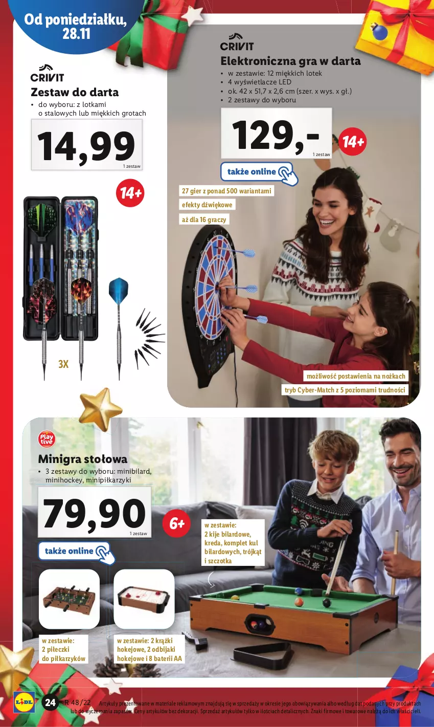 Gazetka promocyjna Lidl - GAZETKA - ważna 28.11 do 03.12.2022 - strona 26 - produkty: Gra, Kije, Noż, Piłkarzyki, Szczotka