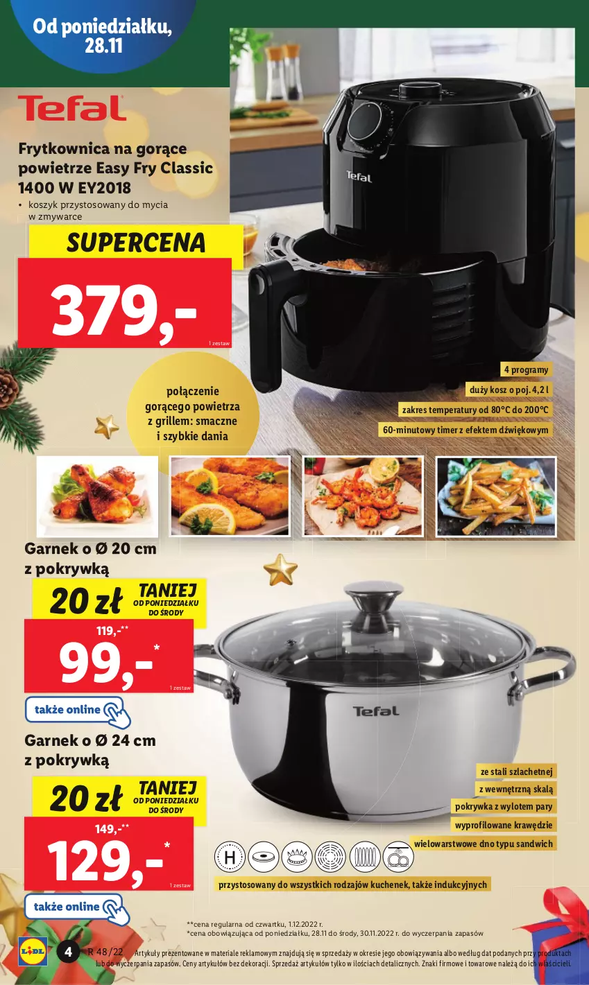 Gazetka promocyjna Lidl - GAZETKA - ważna 28.11 do 03.12.2022 - strona 4 - produkty: Garnek, Gra, Grill, Kosz