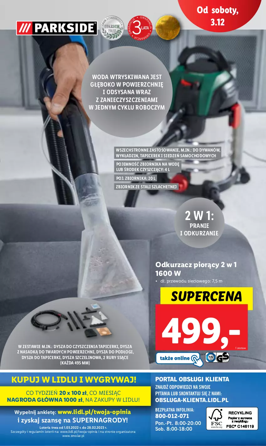 Gazetka promocyjna Lidl - GAZETKA - ważna 28.11 do 03.12.2022 - strona 63 - produkty: Dywan, Gry, Mola, Odkurzacz, Woda