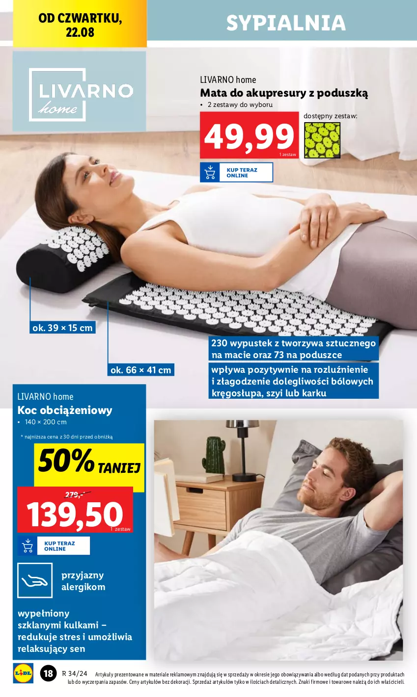 Gazetka promocyjna Lidl - GAZETKA - ważna 19.08 do 25.08.2024 - strona 20 - produkty: Ivar, Koc, Stek, Sypialnia