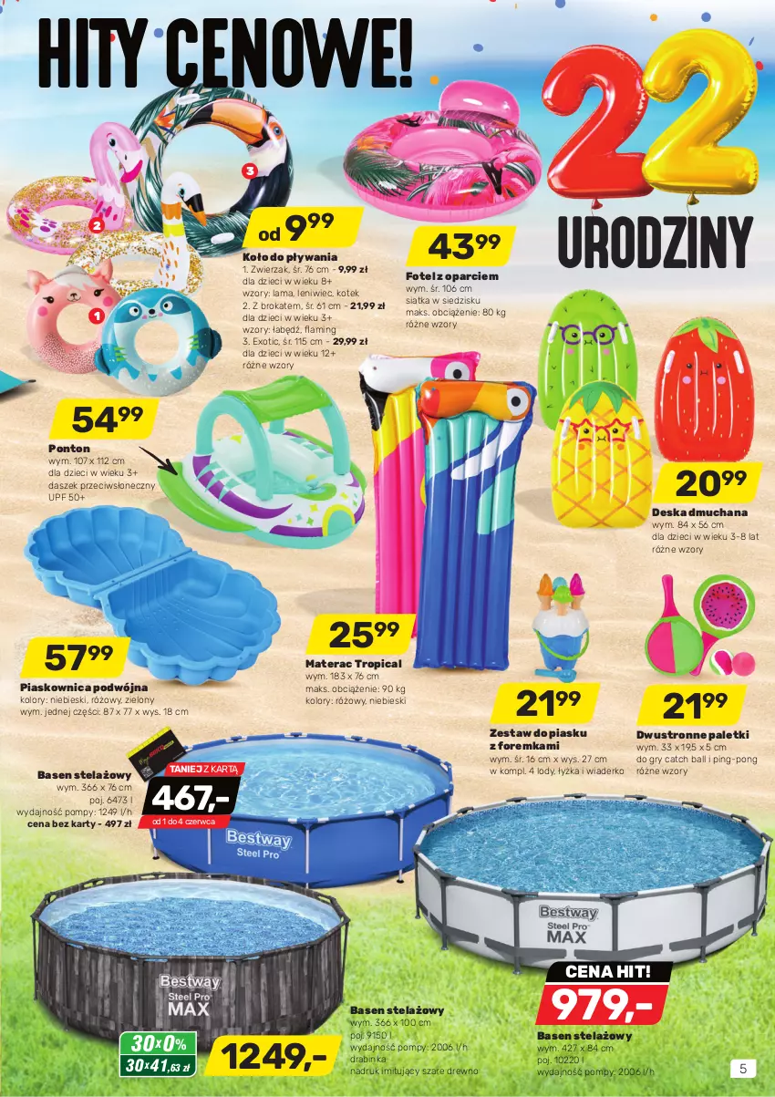 Gazetka promocyjna Bricomarche - Gazetka - ważna 01.06 do 11.06.2022 - strona 5 - produkty: Dzieci, Fotel, Gry, Inka, Kotek, Lody, Materac, Siatka, Tera, Tropical