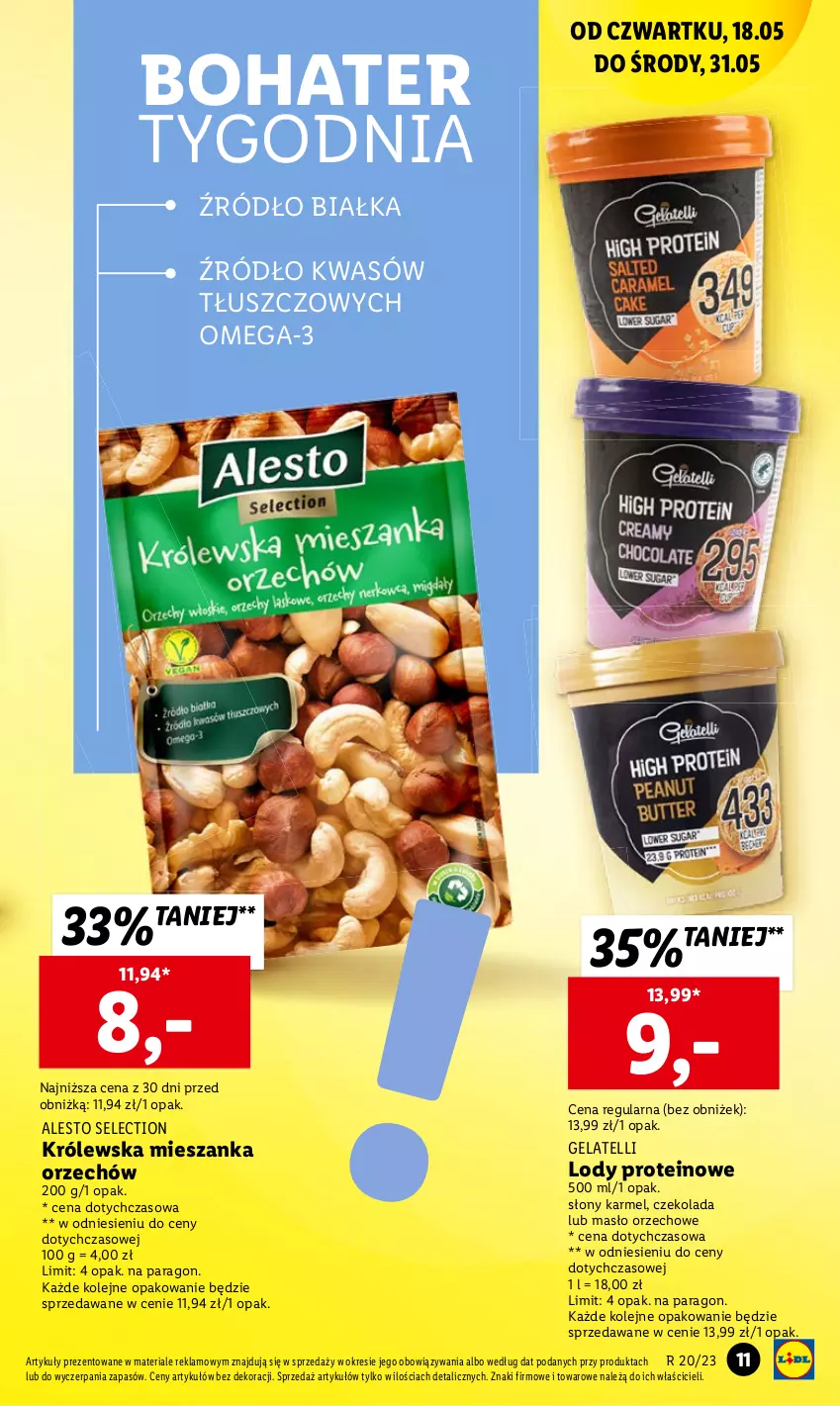 Gazetka promocyjna Lidl - GAZETKA - ważna 18.05 do 20.05.2023 - strona 13 - produkty: Czekolada, Lody, Masło, Masło orzechowe, Olej, Omega-3