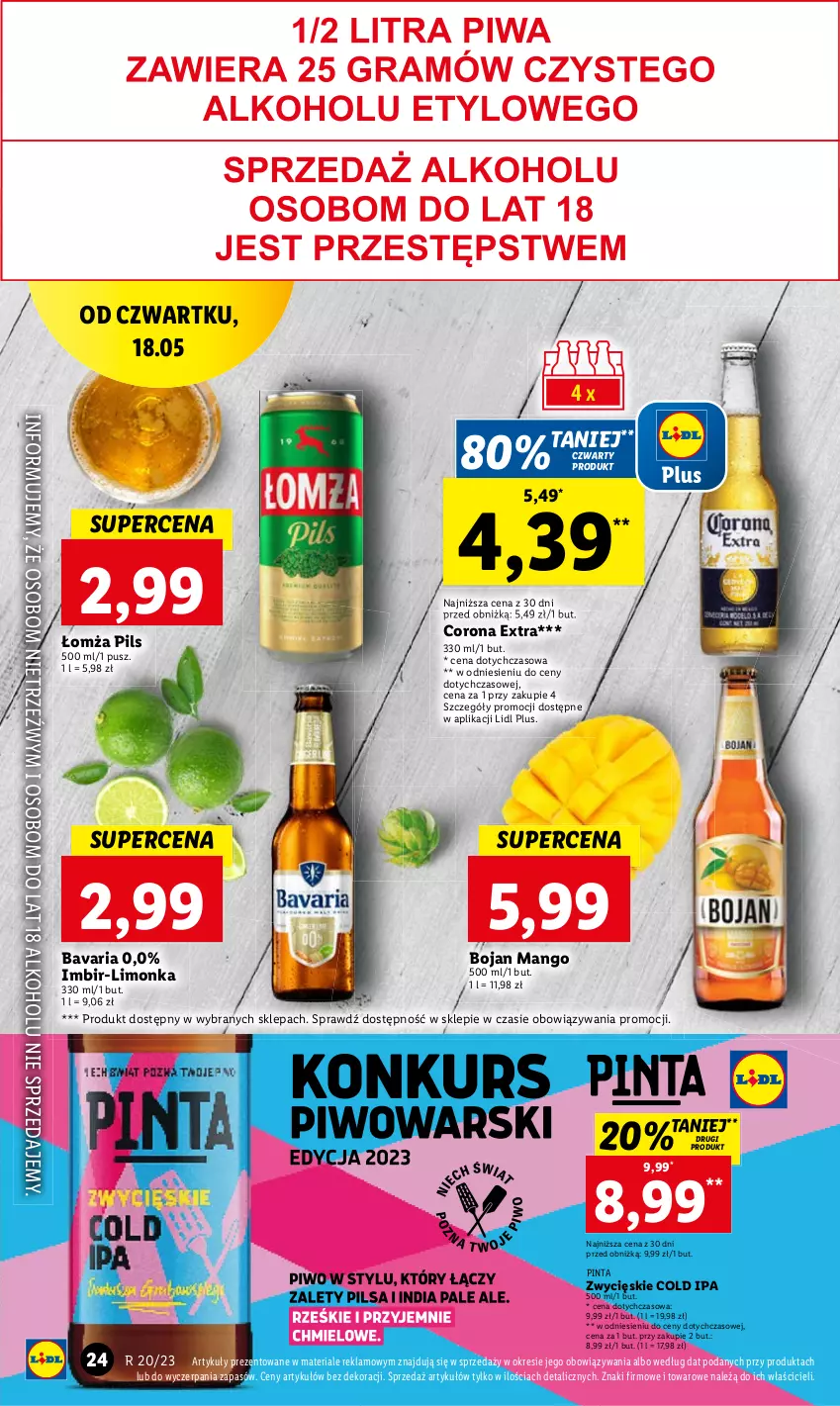 Gazetka promocyjna Lidl - GAZETKA - ważna 18.05 do 20.05.2023 - strona 28 - produkty: Corona Extra, Imbir, Limonka, Mango