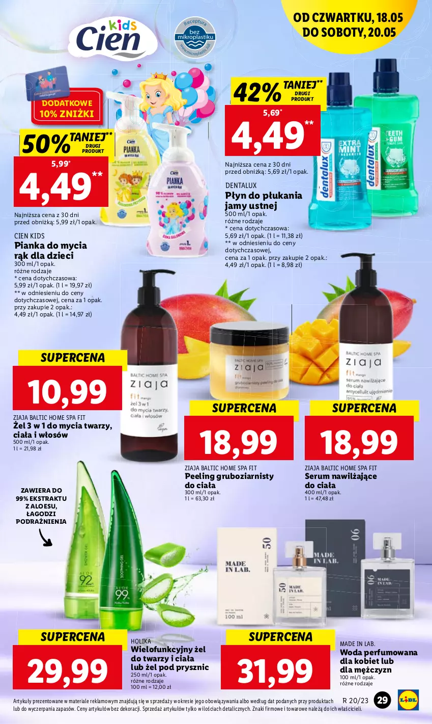 Gazetka promocyjna Lidl - GAZETKA - ważna 18.05 do 20.05.2023 - strona 37 - produkty: Dzieci, Peeling, Perfum, Płyn do płukania, Płyn do płukania jamy ustnej, Rum, Ser, Serum, Woda, Woda perfumowana