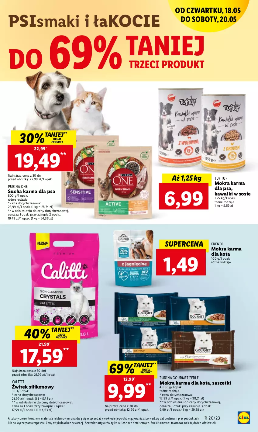 Gazetka promocyjna Lidl - GAZETKA - ważna 18.05 do 20.05.2023 - strona 41 - produkty: Kawa, Koc, Mokra karma, Pur, Purina, Sos, Sucha karma