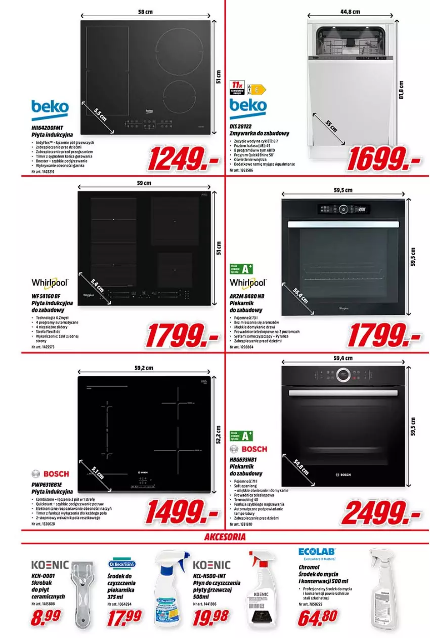 Gazetka promocyjna Media Markt - Gazetka Media Markt - ważna 06.10 do 12.10.2021 - strona 11 - produkty: Beko, Drzwi, Fa, Gra, Piec, Piekarnik, Piekarnik do zabudowy, Płyta, Płyta indukcyjna, Por, Ser, Teleskop, Top, Warka, Whirlpool, Zmywarka, Zmywarka do zabudowy