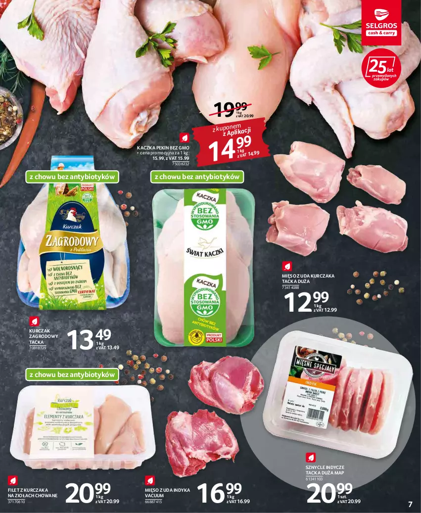 Gazetka promocyjna Selgros - Oferta spożywcza - ważna 17.02 do 02.03.2022 - strona 7 - produkty: Kaczka, Kurczak, Mięso, Mięso z uda kurczaka