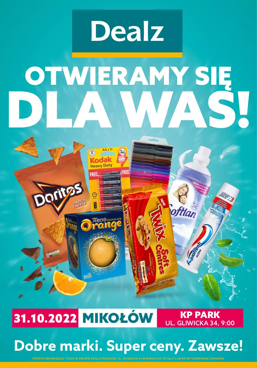 Gazetka promocyjna Dealz - WIELKIE OTWARCIE 31.10.2022Mikołów, KP PARK - ważna 31.10 do 06.11.2022 - strona 1