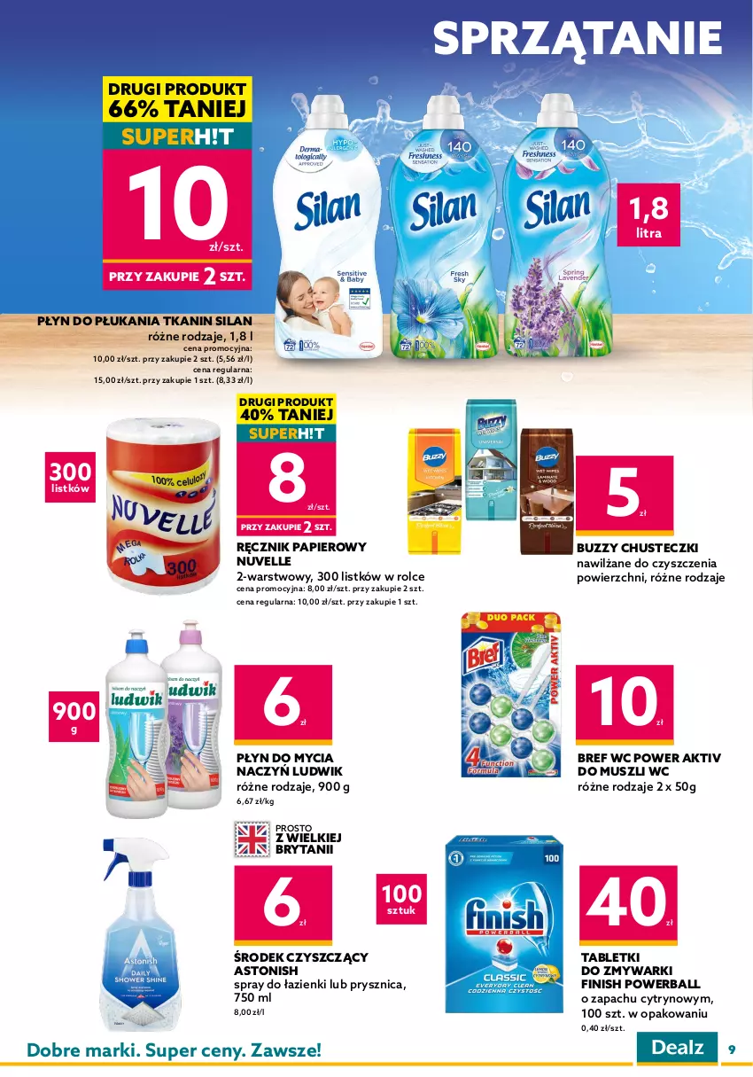 Gazetka promocyjna Dealz - WIELKIE OTWARCIE 31.10.2022Mikołów, KP PARK - ważna 31.10 do 06.11.2022 - strona 9 - produkty: Bref, Chusteczki, Colgate, Do mycia naczyń, Finish, Gillette, LG, Ludwik, Maszynka, Mus, Nivea, Olej, Palmolive, Papier, Pasta do zębów, Pianka do golenia, Płyn do mycia, Płyn do mycia naczyń, Płyn do płukania, Ręcznik, Silan, Sprzątanie, Szampon, Szynka, Tablet, Tabletki do zmywarki, Zmywarki